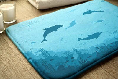 Tapis de salle de bain Dauphins