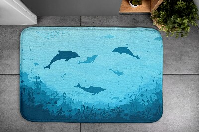 Tapis de salle de bain Dauphins
