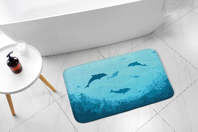 Tapis de salle de bain Dauphins