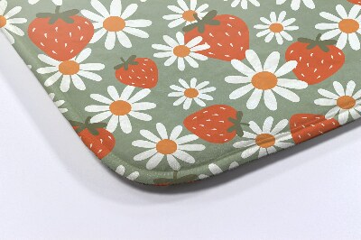 Tapis bain Fleurs de fraises