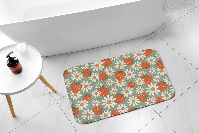 Tapis bain Fleurs de fraises