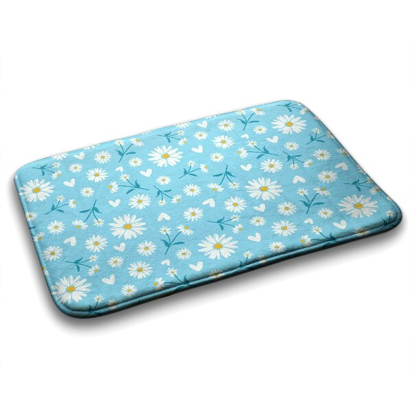Tapis salle de bain Motif floral
