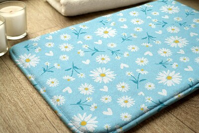 Tapis salle de bain Motif floral