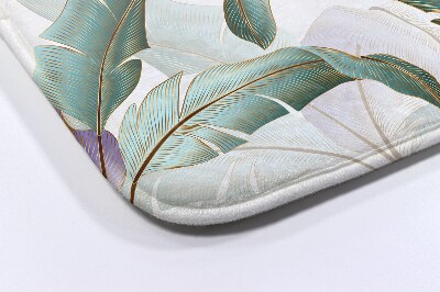 Tapis salle de bain Feuilles