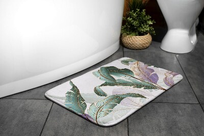 Tapis salle de bain Feuilles