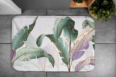 Tapis salle de bain Feuilles