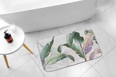 Tapis salle de bain Feuilles