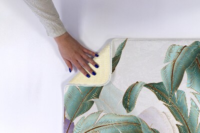 Tapis salle de bain Feuilles