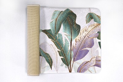 Tapis salle de bain Feuilles