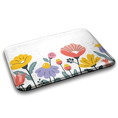 Tapis bain Fleurs