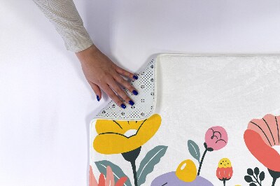 Tapis bain Fleurs