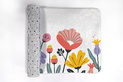 Tapis bain Fleurs