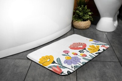Tapis bain Fleurs