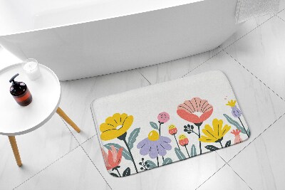 Tapis bain Fleurs