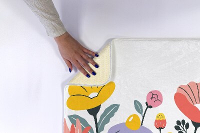 Tapis bain Fleurs