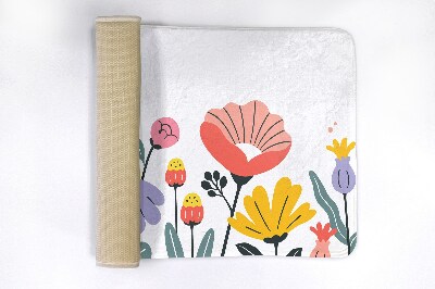 Tapis bain Fleurs