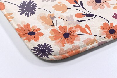 Tapis salle de bain Motif floral