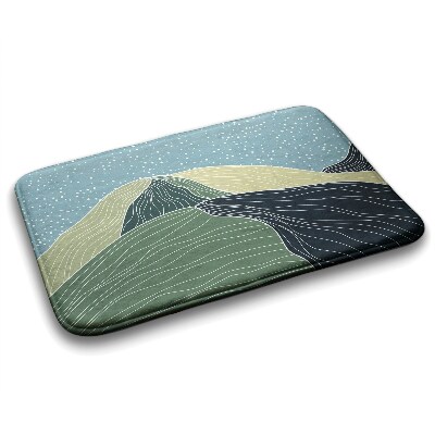 Tapis de bain Paysage géométrique