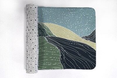 Tapis de bain Paysage géométrique
