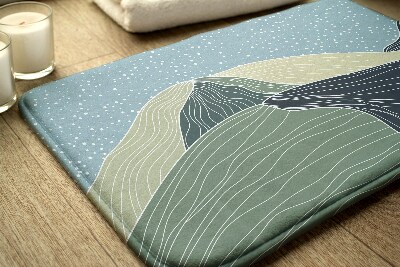 Tapis de bain Paysage géométrique