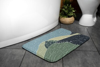Tapis de bain Paysage géométrique
