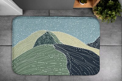 Tapis de bain Paysage géométrique