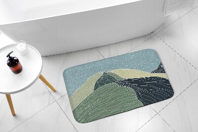 Tapis de bain Paysage géométrique