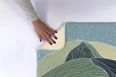 Tapis de bain Paysage géométrique