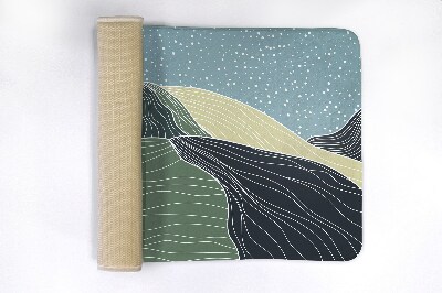 Tapis de bain Paysage géométrique