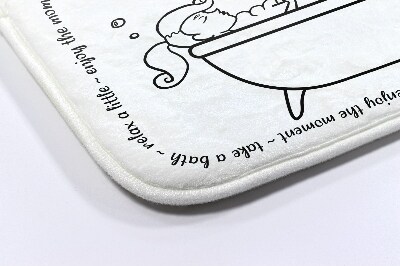 Tapis salle de bain Bain relaxant pour femme