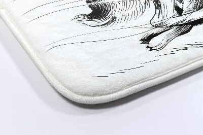 Tapis bain Animaux lièvres