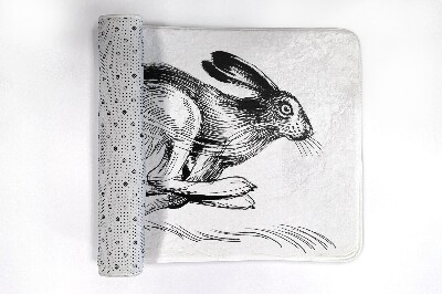 Tapis bain Animaux lièvres