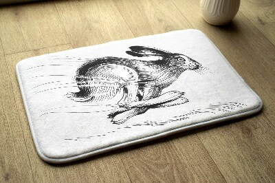 Tapis bain Animaux lièvres