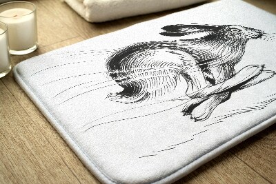 Tapis bain Animaux lièvres