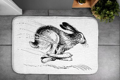 Tapis bain Animaux lièvres