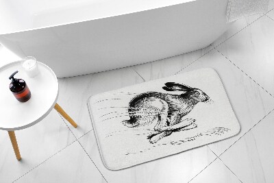 Tapis bain Animaux lièvres