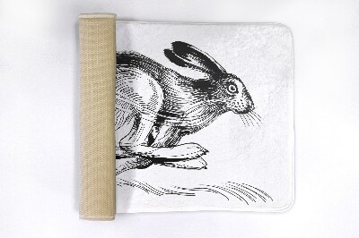 Tapis bain Animaux lièvres