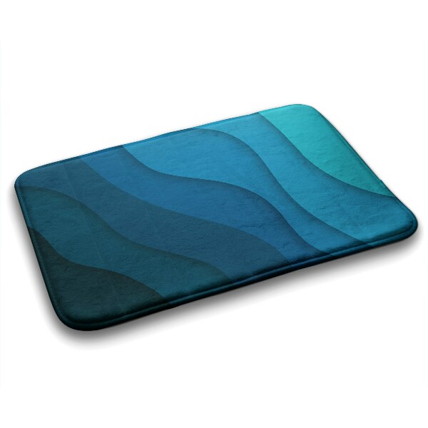 Tapis de bain Dégradé bleu