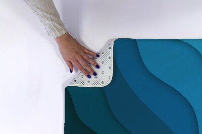 Tapis de bain Dégradé bleu