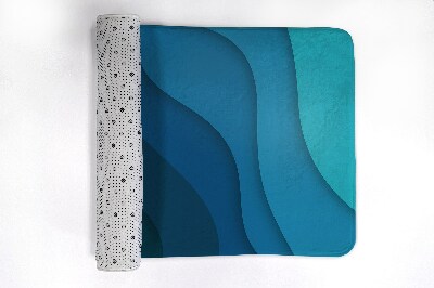 Tapis de bain Dégradé bleu