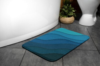 Tapis de bain Dégradé bleu