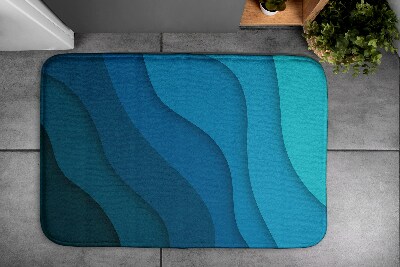 Tapis de bain Dégradé bleu