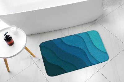 Tapis de bain Dégradé bleu