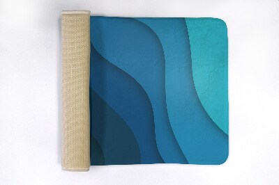Tapis de bain Dégradé bleu