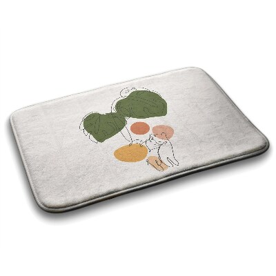 Tapis de salle de bain Chats monstera