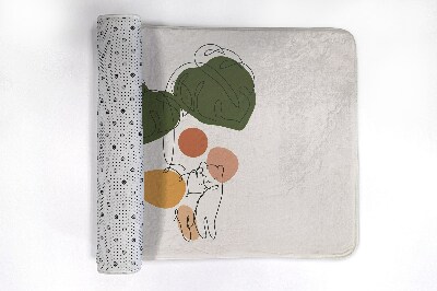 Tapis de salle de bain Chats monstera