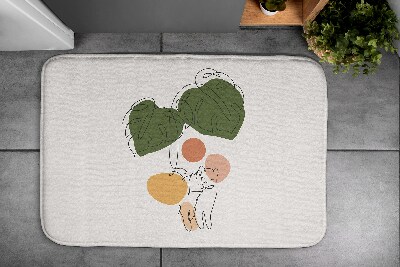 Tapis de salle de bain Chats monstera
