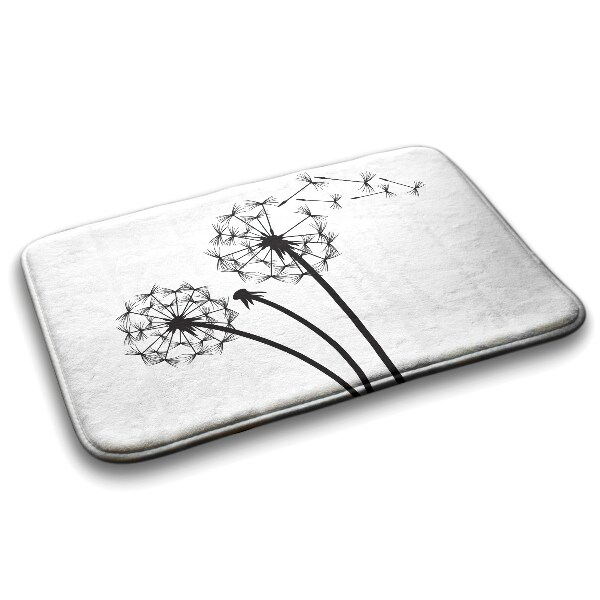 Tapis salle de bain Fleurs de pissenlit