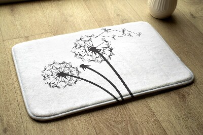 Tapis salle de bain Fleurs de pissenlit