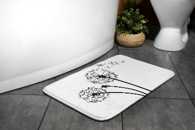 Tapis salle de bain Fleurs de pissenlit